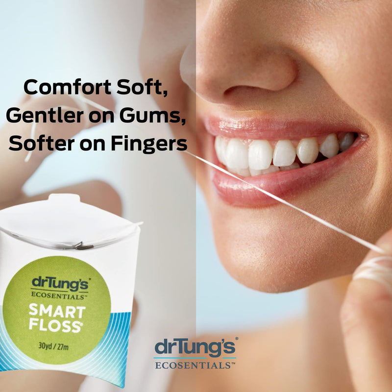 [Australia] - DrTung's Smart Floss, 30 yds, Dental Floss - Natural Cardamom Flavor Colors May Vary (3 Pack) 