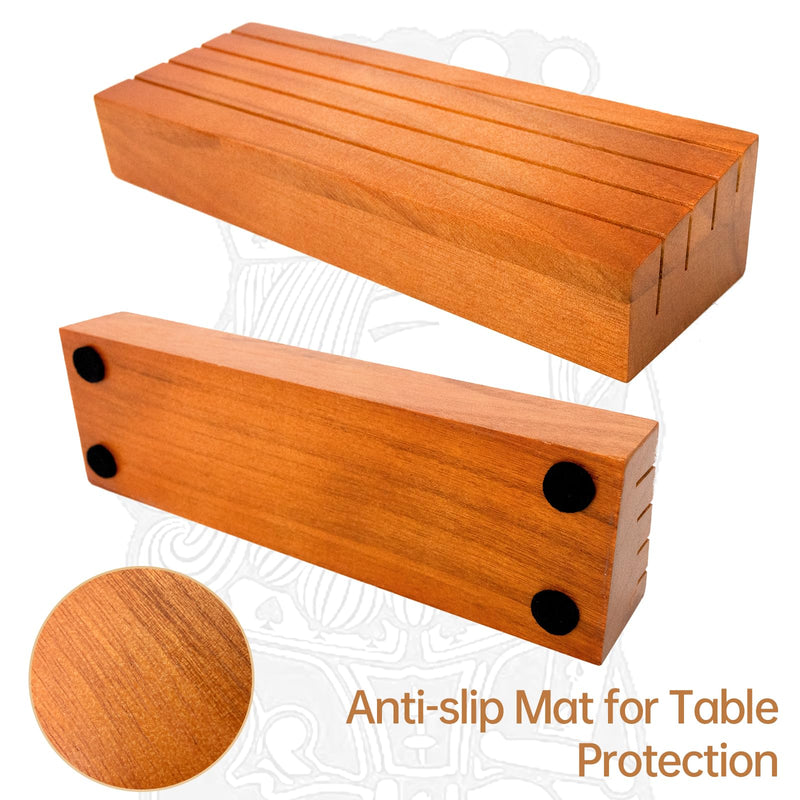 [Australia] - Playing Card Holders Deck Stand, Play Cards Holder for Kids or Elder People, Hands-Free Wood Holder Racks,Tray for Organizing Cards (2 Pack) 2 Pack 