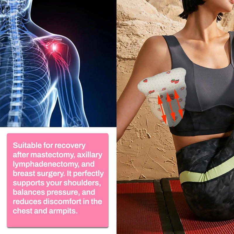 [Australia] - Lymphedema Axilla Pillow Mastectomy Pillow - Post Surgery Pillow, Breast Pillow Post Mastectomy Must Haves Armpit Pillow for Pain Relief (4PCS) wds5613454 