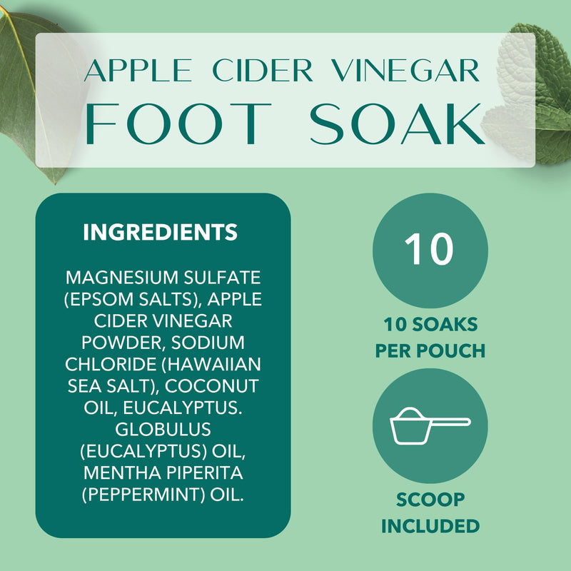 Apple Cider Vinegar Foot Soak, Mint & Eucalyptus (10oz)