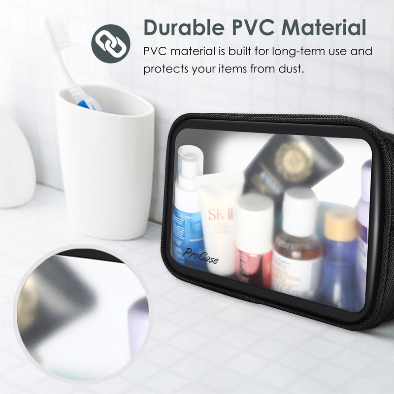 ProCase Tech Organizer Travel Case Bundle with Travel Toiletry Pouch