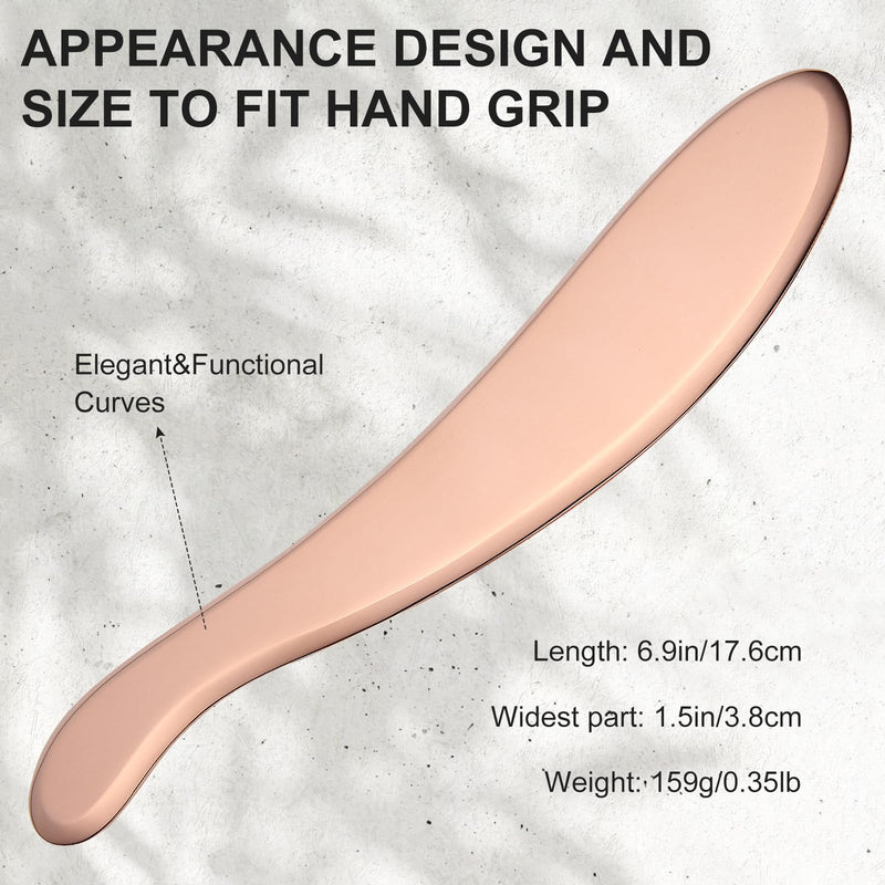 [Australia] - MagEnergy Gua Sha Tool Pure Copper Scraping Back Massager Guasha Board for Neck and Body Special Gifts for Grandparents Parents Friends Style-1 