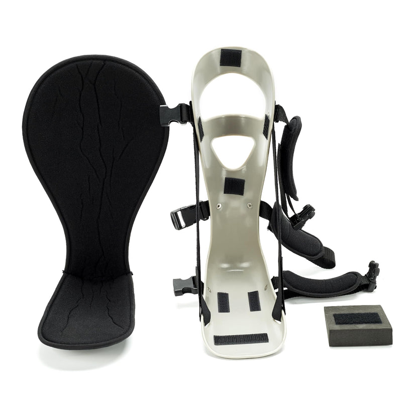 [Australia] - Plantar Fascitis Night Splint Adjustable Leg Support Brace for Fascia, Tendon and Calf Stretching, Heel and Bone Spur, Arch Pain Treatment Fit Right or Left Foot, Grey, Medium 