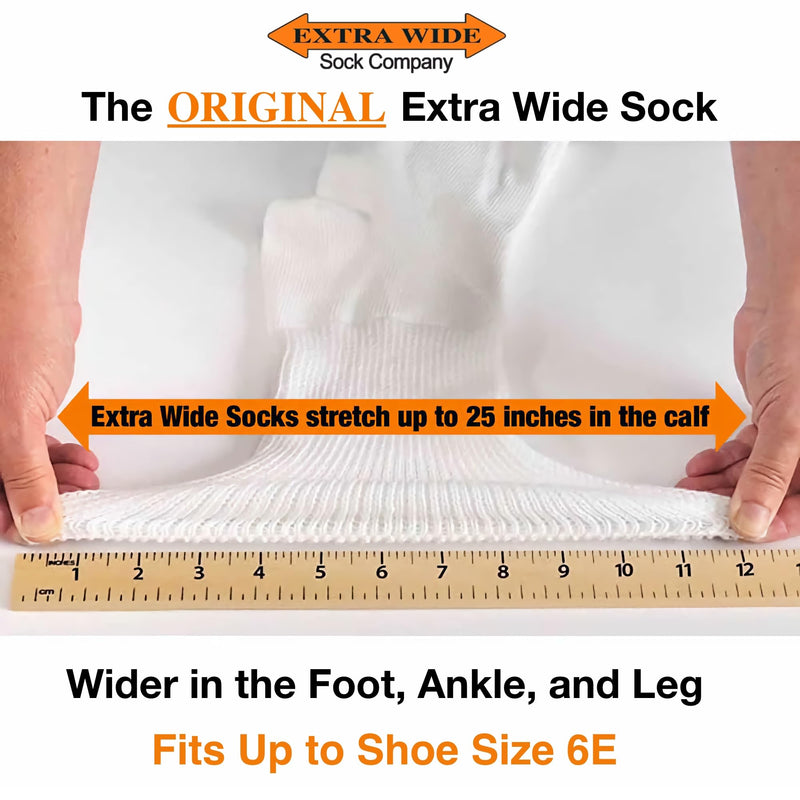 [Australia] - Medical Mid Calf Crew (Pack of 3), Antimicrobial, Made in USA, for Men and Women Large White 
