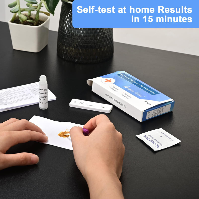 [Australia] - Helicobacter Pylori Stool 2 Test Kits, H. Pylori，h. Pylori Stool (Antigen)10-15 Minutes of Quick Home Testing, The Result is Highly Accurate, Easy to Read and use 