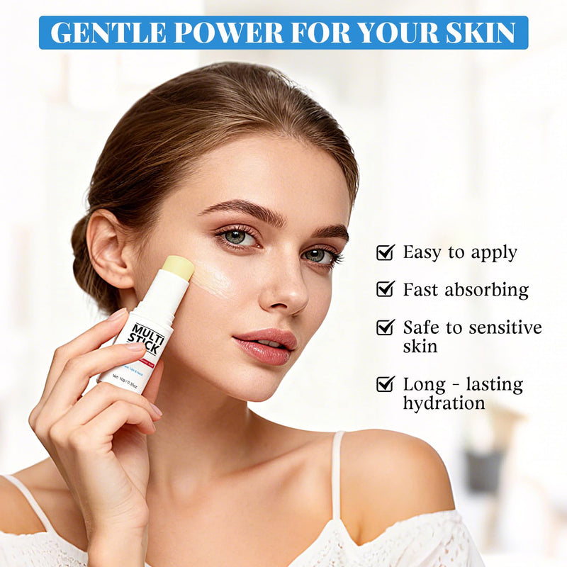 Retinol Multi Stick With Collagen for Face, Neck & Lips for Women and Men | Hyaluronic Acid & Vitamin B5, Anti-Aging Hydrating Care for Fine Lines, Wrinkles & Puffiness, Firming Skin, 0.35 oz