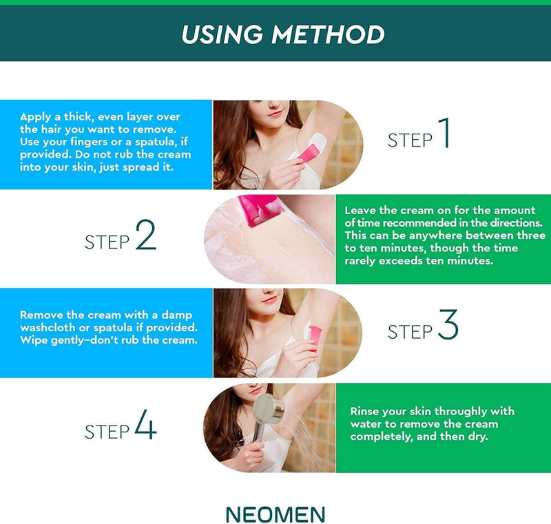 [Australia] - Hair Removal Cream for Men & Women : Painless Depilatory for Sensitive Skin & Intimate Areas, Moisturizing with Aloe Vera & Vitamin E, Safe for Underarms, Bikini, Arms & Legs 