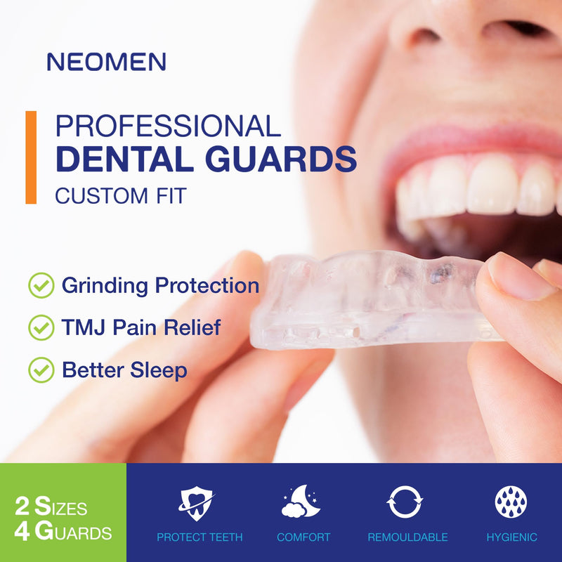 [Australia] - Mouth Guard for Teeth Grinding at Night: Moldable Custom Dental Guard for Sleeping - Nighttime Protection for Teeth 3 Packs 