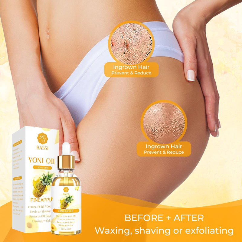 [Australia] - 3PCS Yoni Oil for Women Organic Feminine Oil, Ph Balance Remove Odor, Peach Strawberry Pineapple Essential Oil, All Natural Essential Oil, 1 fl oz/pc Mixed fruit 