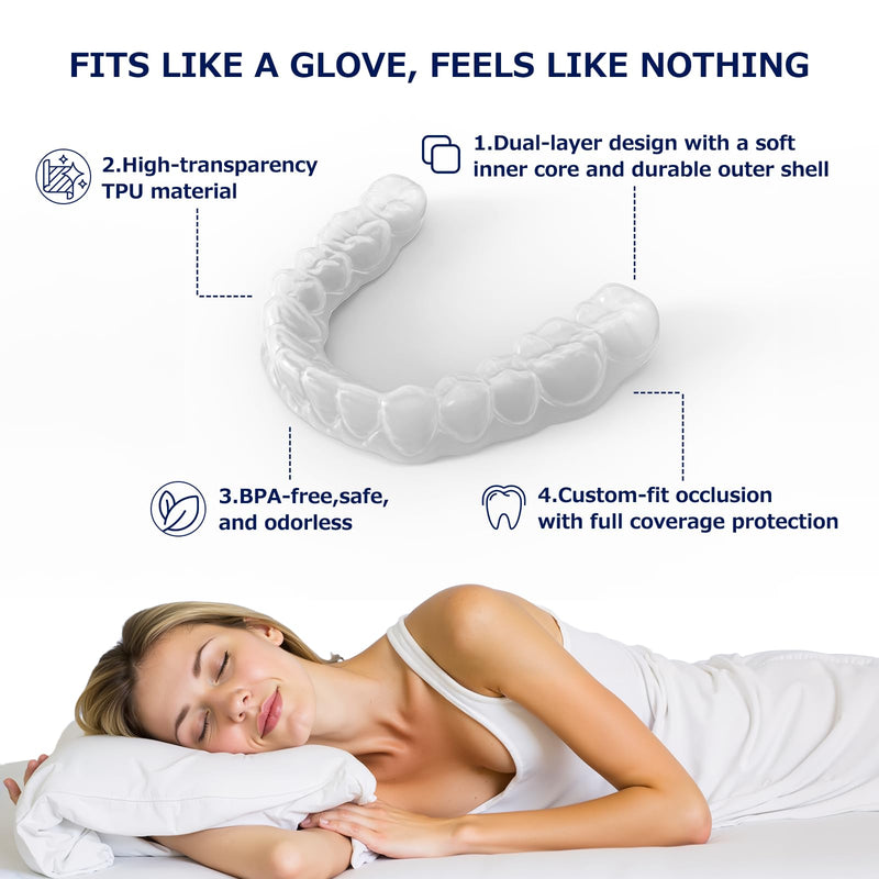 [Australia] - Custom Retainer, Clear Retainers for Teeth, Bite Night Guard for Adults & Kids, Mouth Guards for Grinding/TMJ/Bruxism/Teeth Clenching Nighttime 