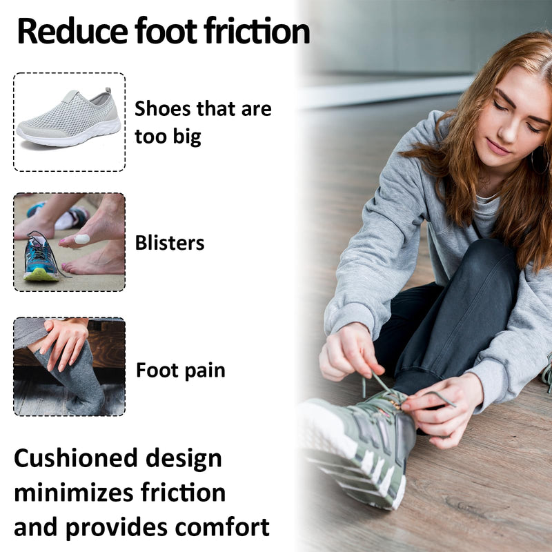 [Australia] - 3 pairs of shoe fillers, tongue pad shoes, tab pad shoe tongue large, tongue pads for shoes that are too big, non-slip tongue cushion insert, invisible forefoot cushion mat 