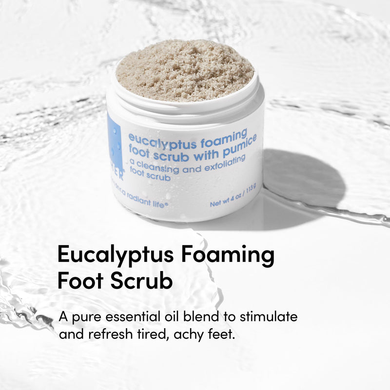 [Australia] - LATHER Foot Scrub with Pumice Stone - Gentle Exfoliating Foaming Foot Scrub for Skin - Cracked Heel Repair for Smooth, Soft Feet - Pedicure Foot Spa | 4 Oz 4 Ounce (Pack of 1) 