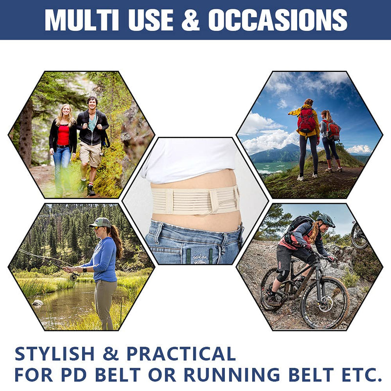 [Australia] - Peritoneal Dialysis Belt, PD Catheter Belt, Peritoneal Dialysis Catheter Protective Belt, G Tube/GJ Tube Holder, PD Catheter Tube Support Belt GRAY (Middle) 