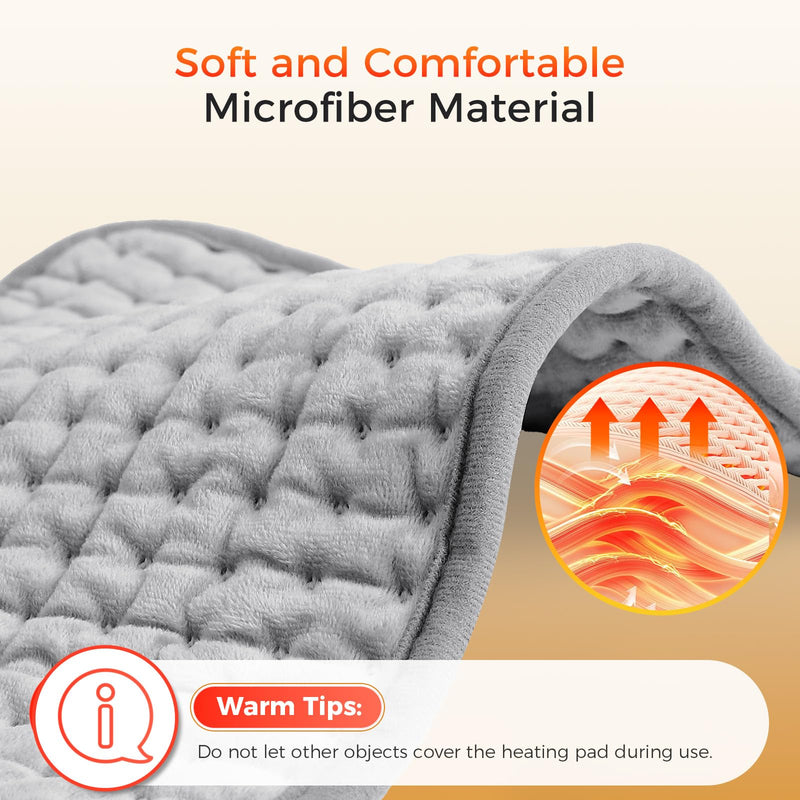 [Australia] - Heating pad 30 x 60 cm Electric heat pad with automatic switch-off and 9 temperature levels, heating pad for back, neck, shoulder, stomach Heating pad 30 x 60 
