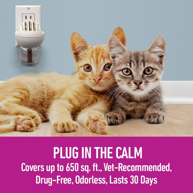 Comfort Zone Multicat Diffuser Kit for Cat Calming Old Feliway Formula Single Diffuser Kit - PawsPlanet Australia
