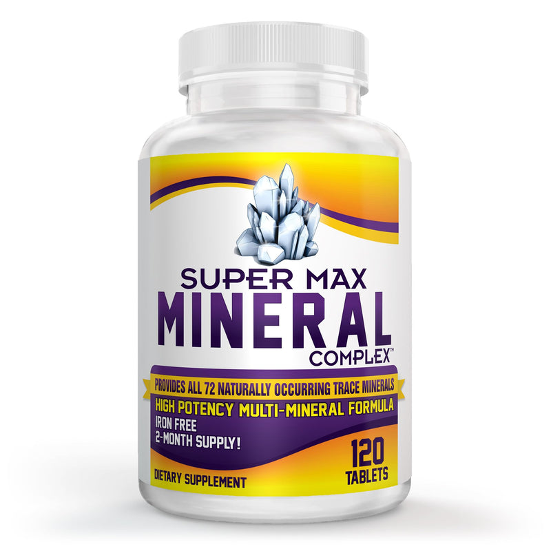 [Australia] - 2-Month Multimineral Supplement (Iron Free) Natural Multiminerals | High-Potency Multi Mineral Supplements (15-in-1) Blended Minerals Formula | Mineral Complex | 60-Day Bulk Supply | 120 Tablets Unflavored 120 Count (Pack of 1) 