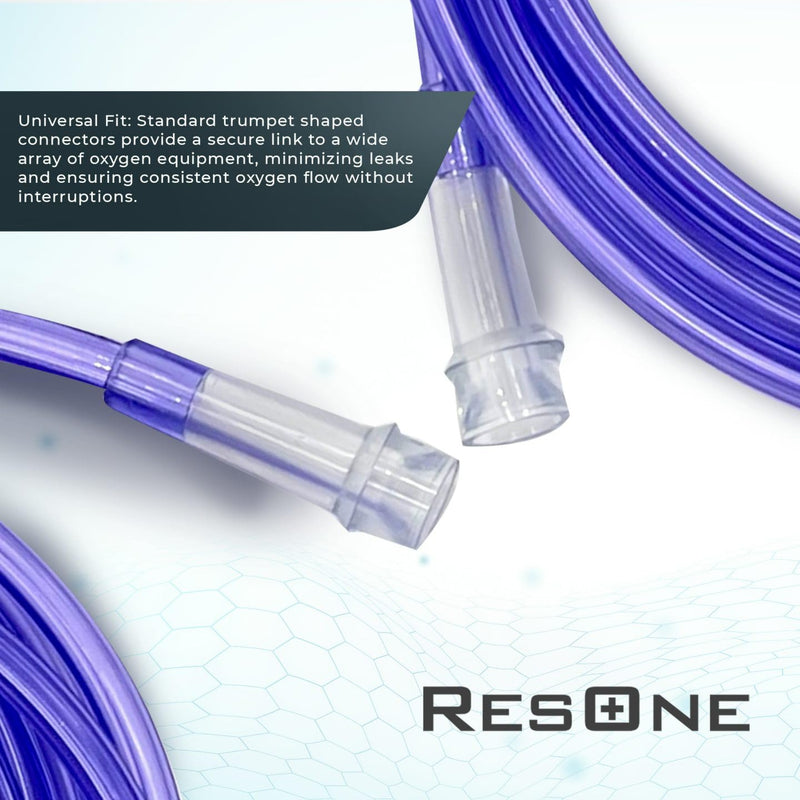 [Australia] - 50Ft Oxygen Supply Tubing, Crush Resistant, Standard Connectors for Nasal Cannulas, Cannula Nasal Tubing, Oxygen Concentrator - Purple 50Ft_1Pk 
