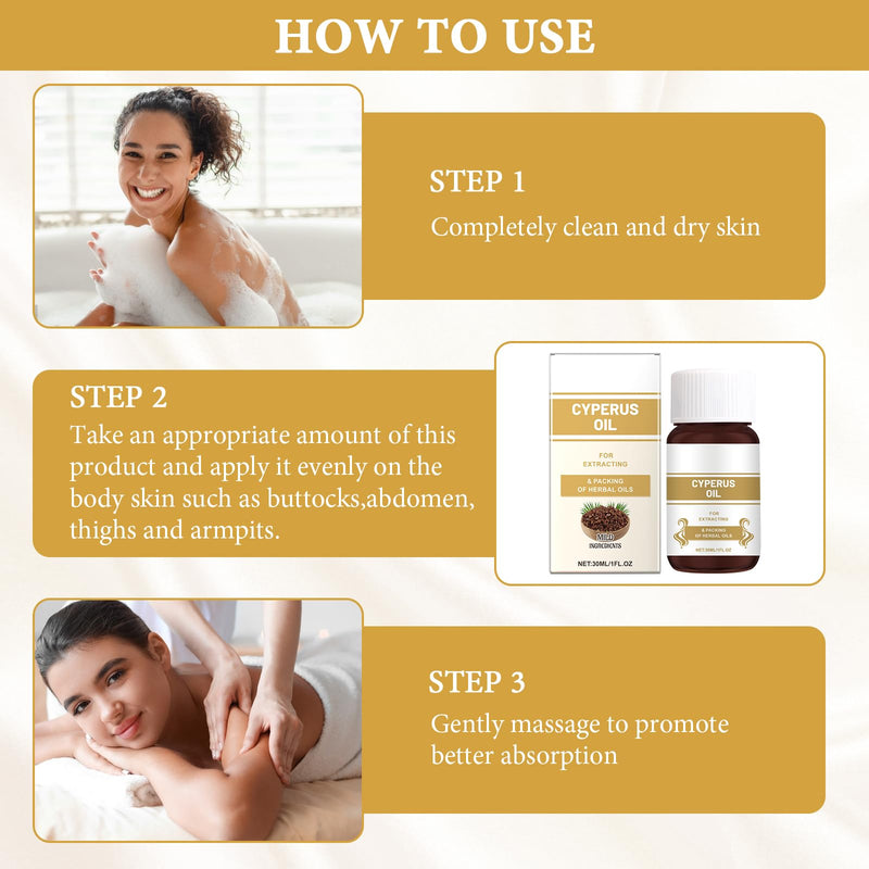 [Australia] - Pack of 2 Cyperus Rotundus Oil Cyperus Rotundus Oil Cyperus Rotundus Oil for Hair Removal Cyperus Oil Natural To reduce hair growth Smooth skin Inhibits hair growth on the body 