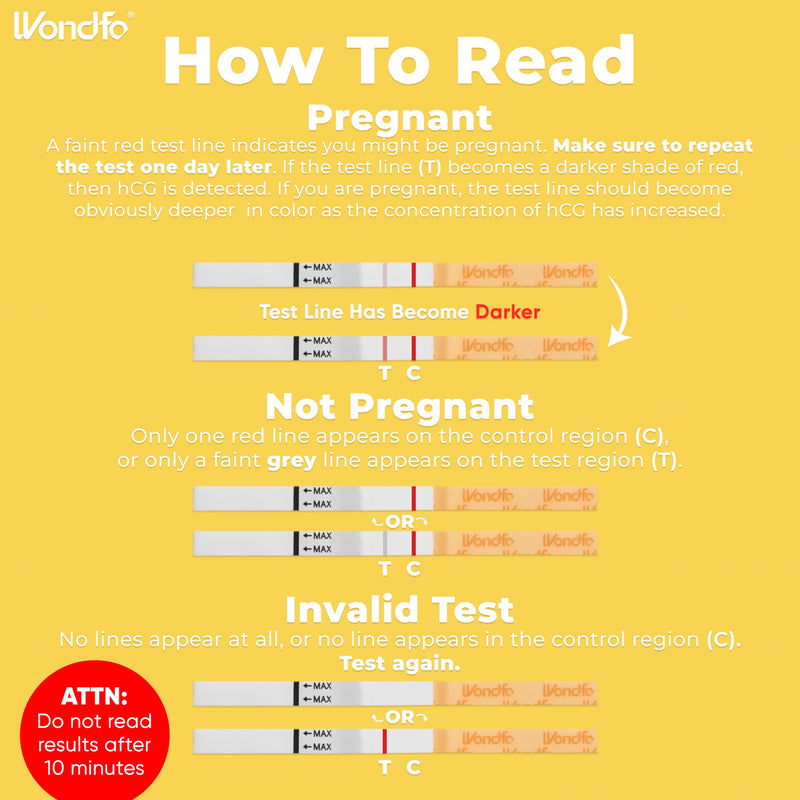 Wondfo Pregnancy Test Strips[ 25 Count] - Early Result Pregnancy Test Strips[ 25 Count]-Get Results 6 Days Sooner Than Missed Period