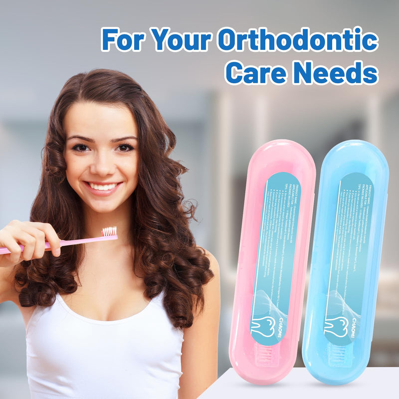 [Australia] - Orthodontic Care Kit for Invisalign Users – Includes V-Shape Toothbrush, 2 Flavored Chewies, Aligner Removal Tool, Breathable Retainer Case – Portable Dental Cleaning Set for Travel & Daily Use Blue Care Kit Compatible With Invisalign 