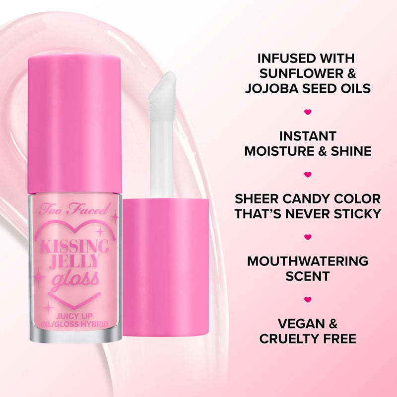 [Australia] - Too Faced Dream A Little Dream Blush & Lip Gloss Set | Cloud Crush Powder Blush + Kissing Jelly Lip Oil With Sheer Coverage, Gift Set 