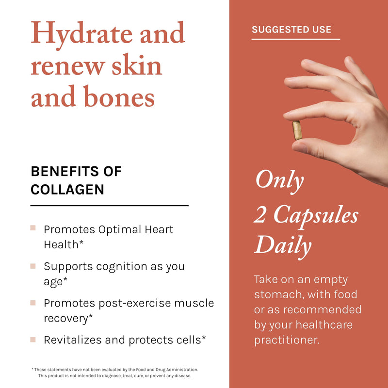 Reserveage Beauty Collagen Booster - Supplement for Skincare & Joint Health - Supports Healthy Collagen Production for Women - 60 Capsules (30 Servings) 60 Count (Pack of 1)