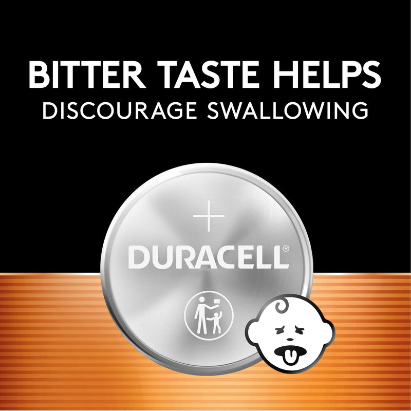 Duracell CR2016 3V Lithium Battery, Child Safety Features, 4 Count Pack, Lithium Coin Battery for Key Fob, Car Remote, Glucose Monitor, CR Lithium 3 Volt Cell