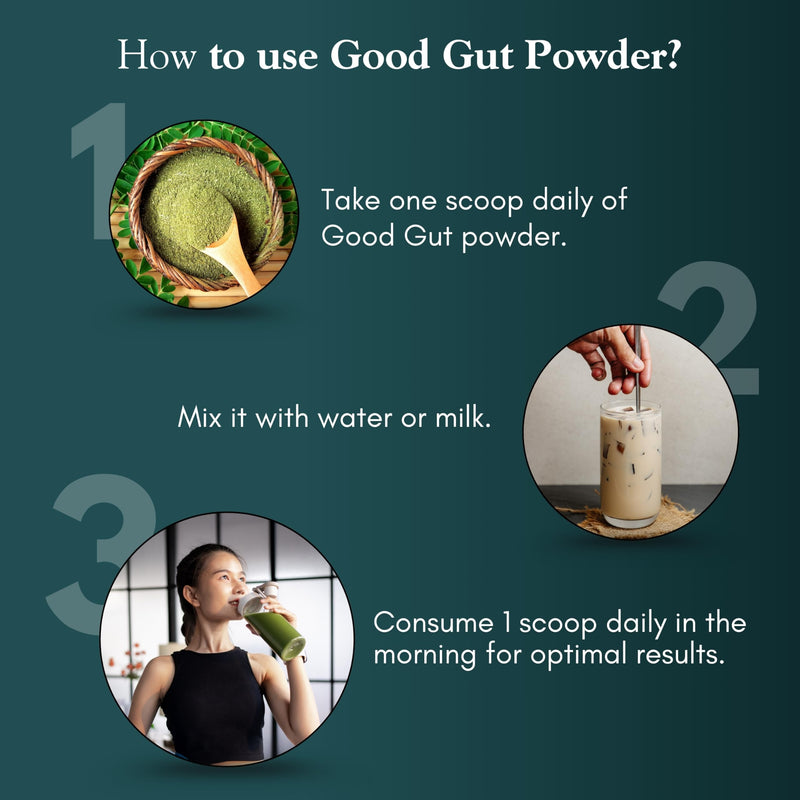 Organic Spree Good Gut Powder – 150 g (5.3oz) | USDA Organic Certified | Ayurvedic Blend of Triphala, Moringa, Wheatgrass & Senna (1) 1