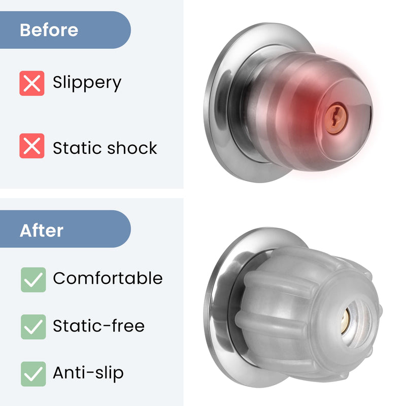 [Australia] - Glow in The Dark Knob and Handle Cover Set - 4 pieces each - Arthritis and Senior Living Aids - Better Grip, no more static and orientation at night time Knob Cover 