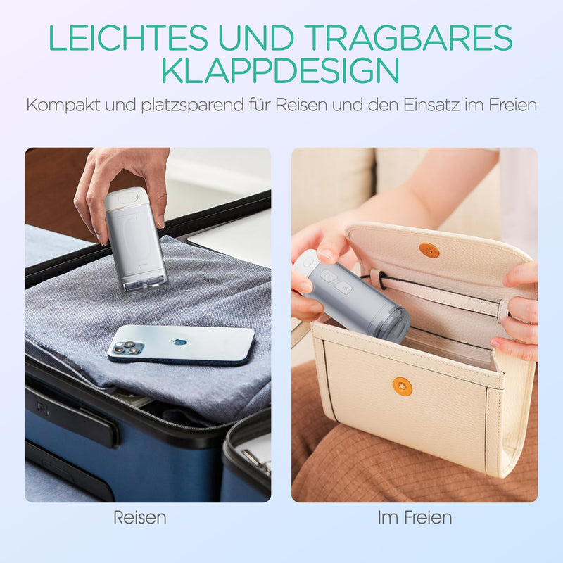 [Australia] - VOYOR-HEALTH Mini Portable Oral Irrigator Wireless Electric Oral Irrigator IPX7 Waterproof Rechargeable Water Flosser with 3 Modes for Home and Travel Teeth Cleaning WF510 (Gold) Gold 