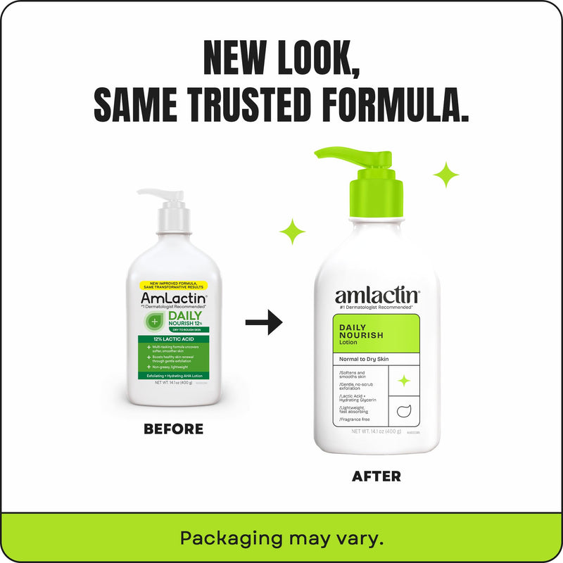 AmLactin Daily Nourish Body Lotion, 12% Lactic Acid, 14.1 oz 14.1 Ounce (Pack of 1)
