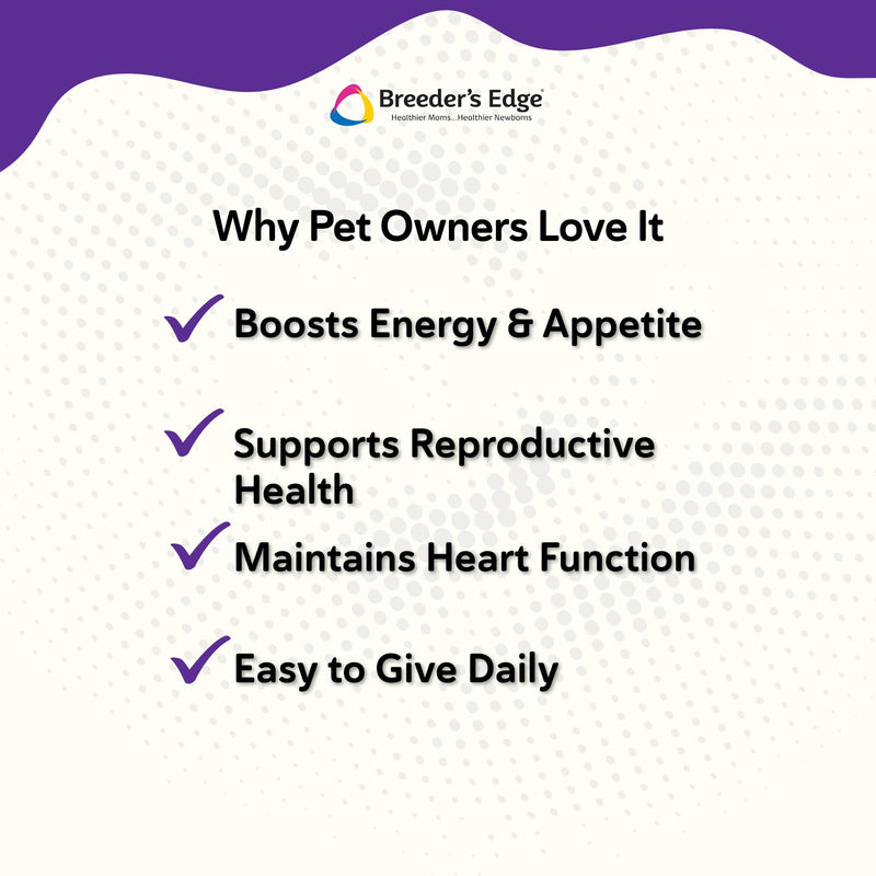 Breeder's Edge B Strong Liquid Vitamin B Supplement for Dogs & Cats, 8 oz | B Vitamins Support Reproductive Health, Normal Heat Cycles, Energy Production, Appetite, Heart Health, Stamina & Vitality 8 oz - Liquid