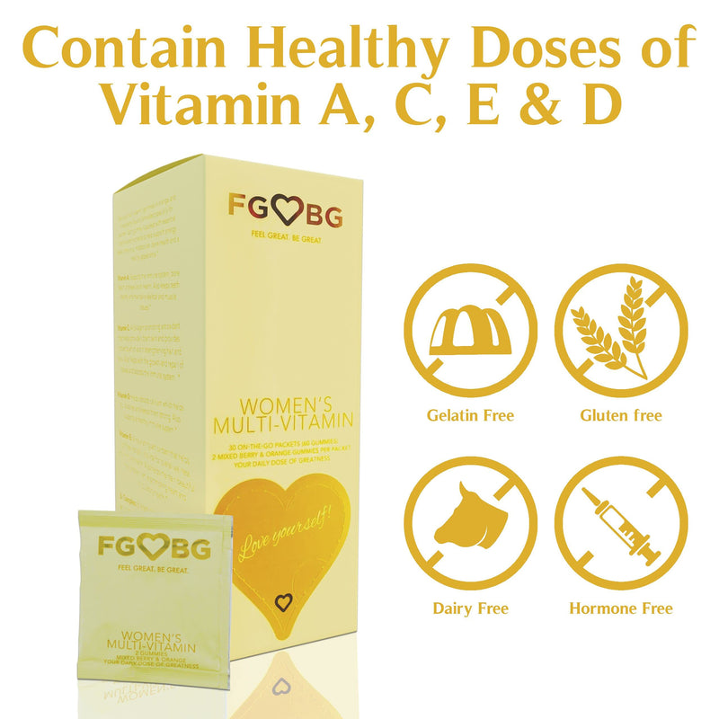 Women’s Multivitamin Gummies | Vegan All in One Formula | Boost Energy, Brain Function| Cruelty-Free | 30-Day Supply