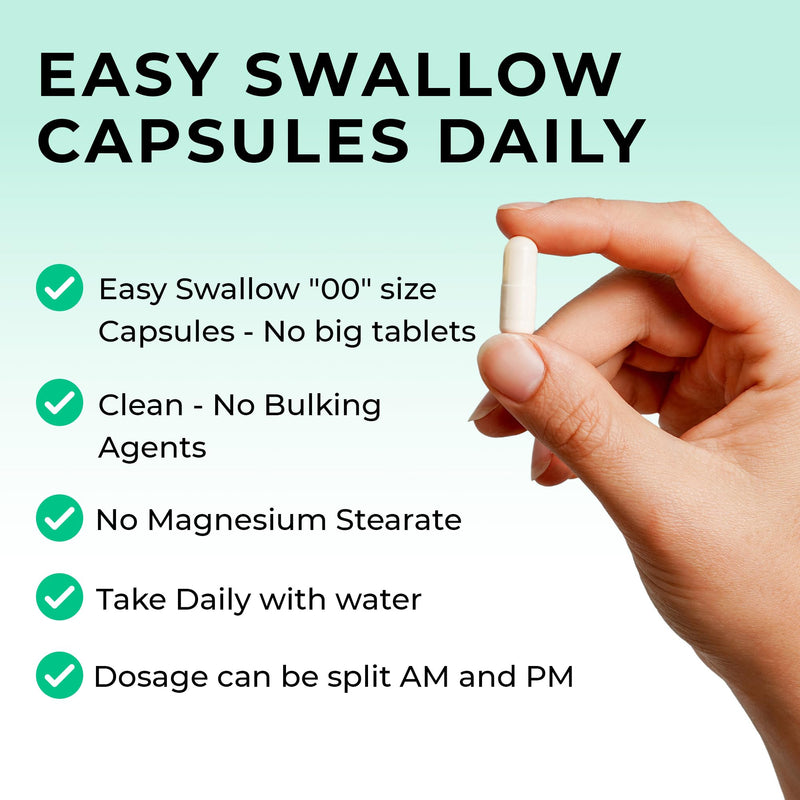 Magnesium Seven | 7 Forms of Magnesium in One - Glycinate, Orotate, Taurate, Lactate, Malate, Citrate, Sucrosomial | 120 Capsules 30 Day Supply | Manganese and Vitamin B6 for Absorption