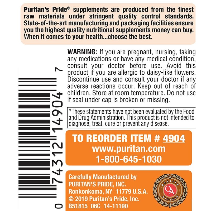 [Australia] - Puritan's Pride Lutein and Zeaxanthin Supplements for Eyes, Zeaxanthin 800mcg plus Lutein 20mg Once Daily Softgels, 240 Day Supply - 120 Count (Pack of 2) (Package May Vary) 