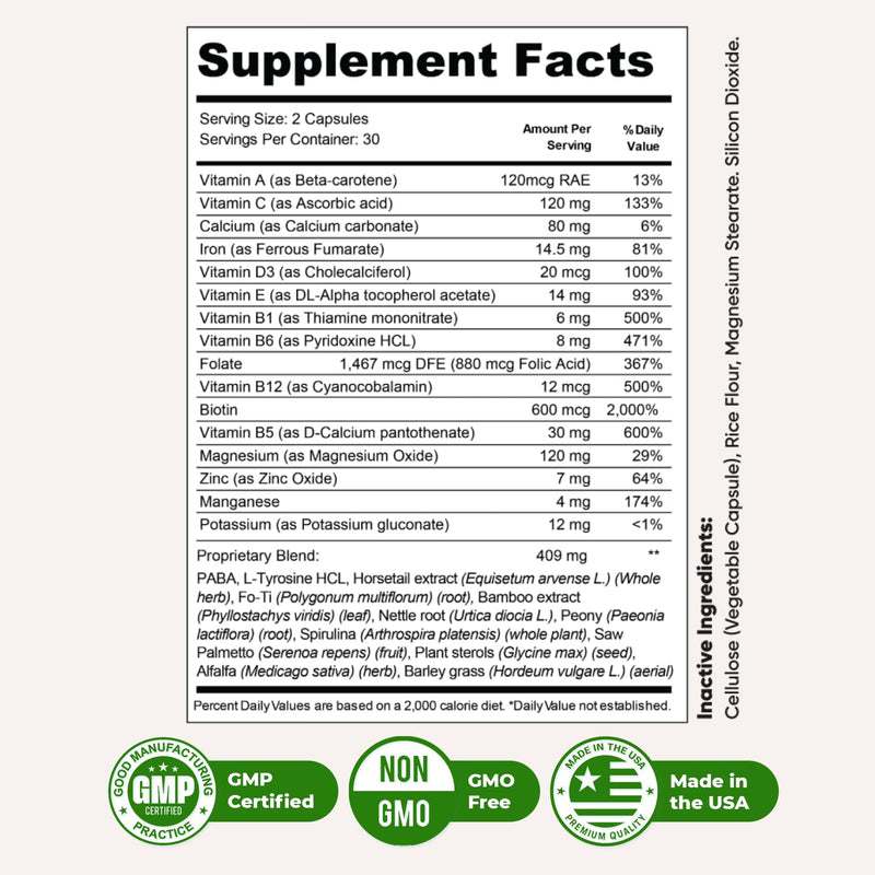 Mycosyn Pro - Natural Supplement with Vitamin C, Folate & Biotin | Non-GMO, Stimulant-Free, Easy to Take | Made in the USA, GMP-Certified | 60 Capsules, 6 Month Supply 60 Count (Pack of 6)