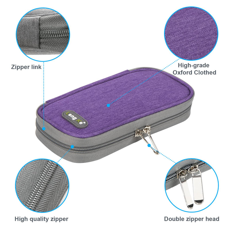 [Australia] - YOUSHARES Insulin Cooler Bag - Medication Cooler Box Diabetic Bag for Diabetic Supplies Keep Supplies Safe and Cold, Diabetes Pen Case Small for Travel Airplane (Purple) 03-Purple 