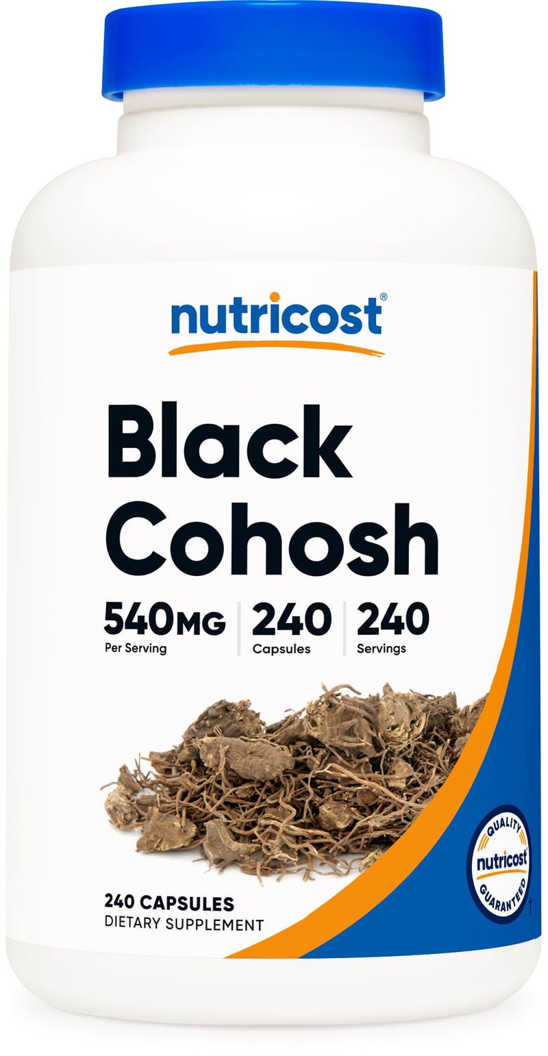 [Australia] - Nutricost Black Cohosh 540mg, 240 Capsules - Non-GMO, Gluten Free 