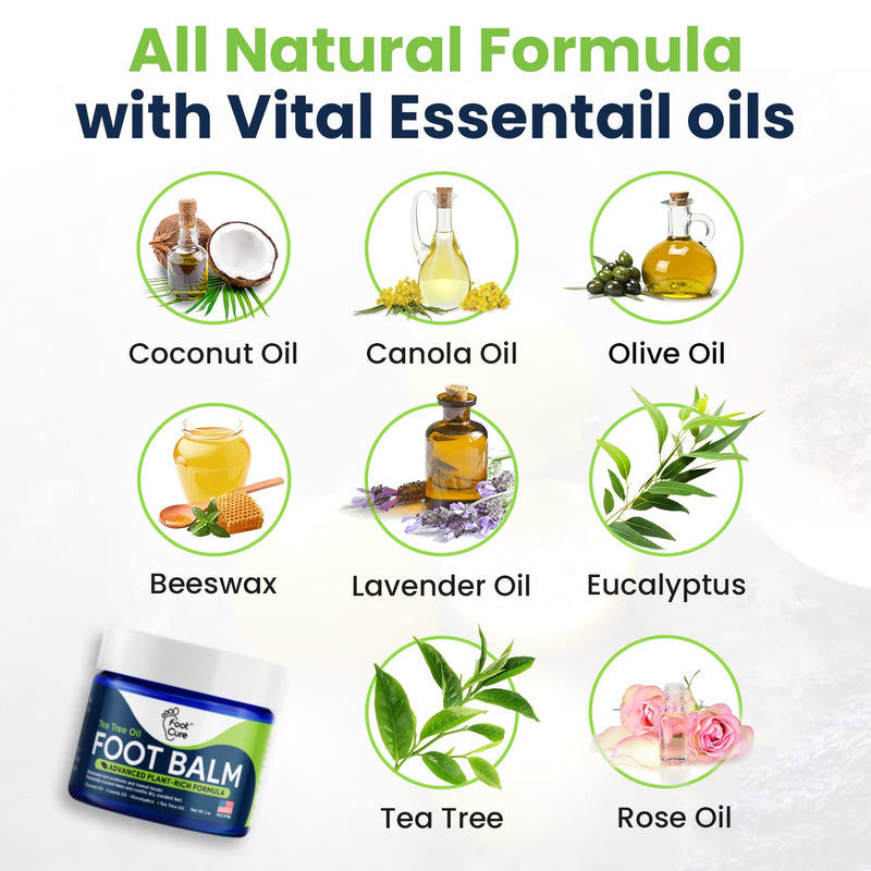[Australia] - Tea Tree Oil & Muscle Relief Foot Soak with Epsom Salts - All Natural Salts for Post Workout Recovery - Softens Calluses & Tea Tree Oil Foot Balm 