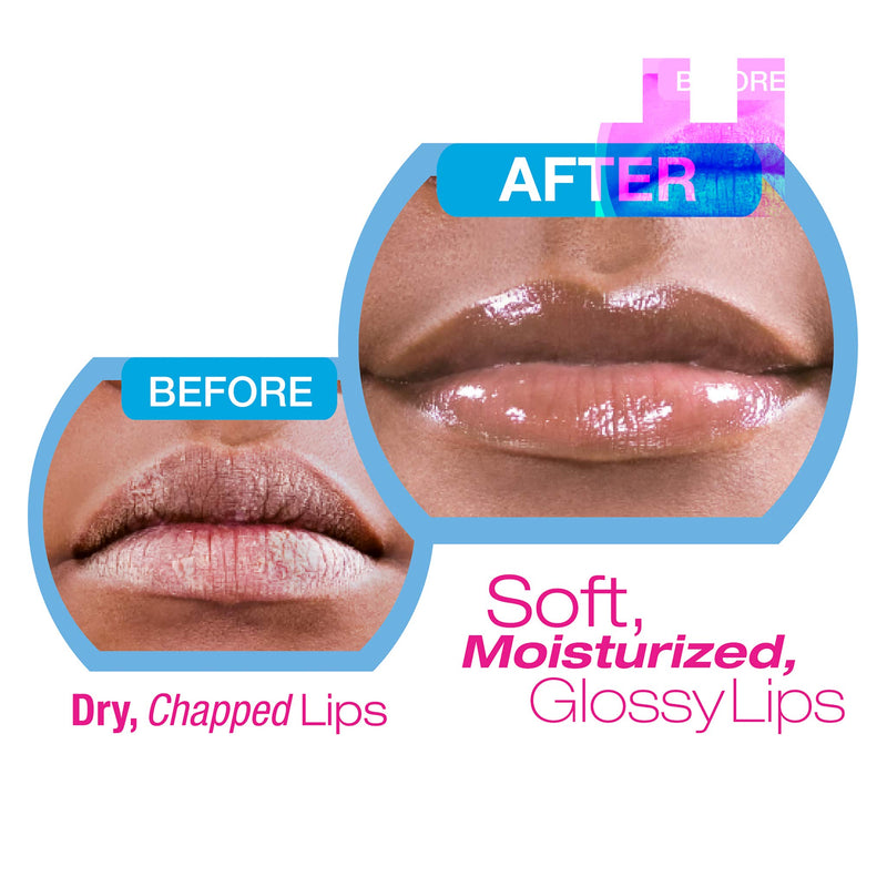 Ruby Kisses Cocoa Butter Hydrating Lip Oil Treatment Gloss (6 Pack), Hydrates & Heals with Vitamin E & Jojoba, Lightweight Clear Non-Greasy Formula with Jojoba & Rosehip Oil, Repair Dry Chapped Lips