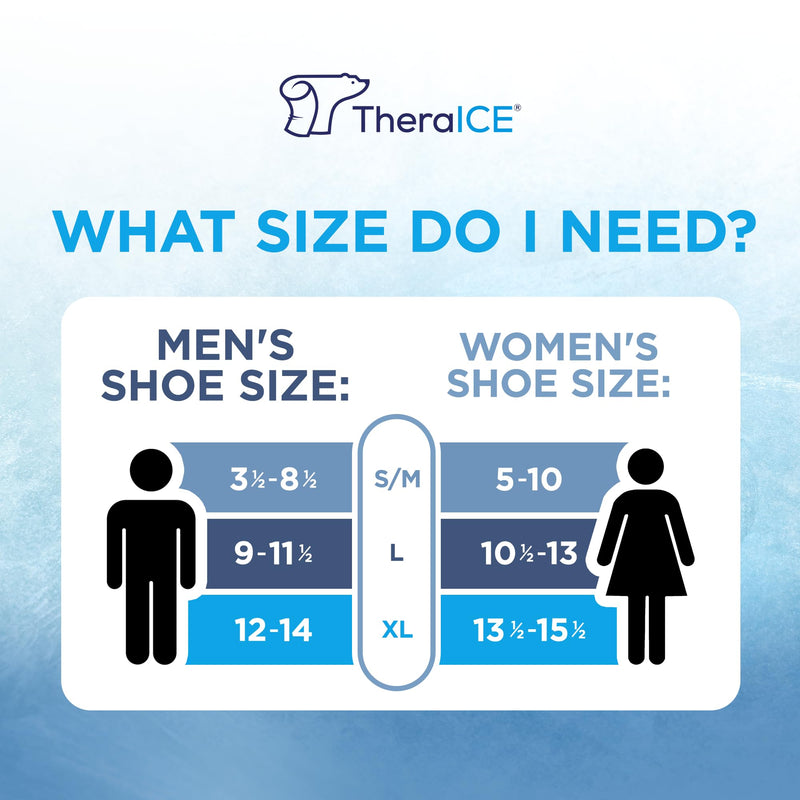 [Australia] - TheraICE Ankle Ice Pack Wrap for Swelling & Sprained Ankle Brace for Women & Men, Cold Therapy Support Compression Socks, Plantar Fasciitis & Achilles Tendonitis Relief, Sore Feet & Heel Original Small/Medium 