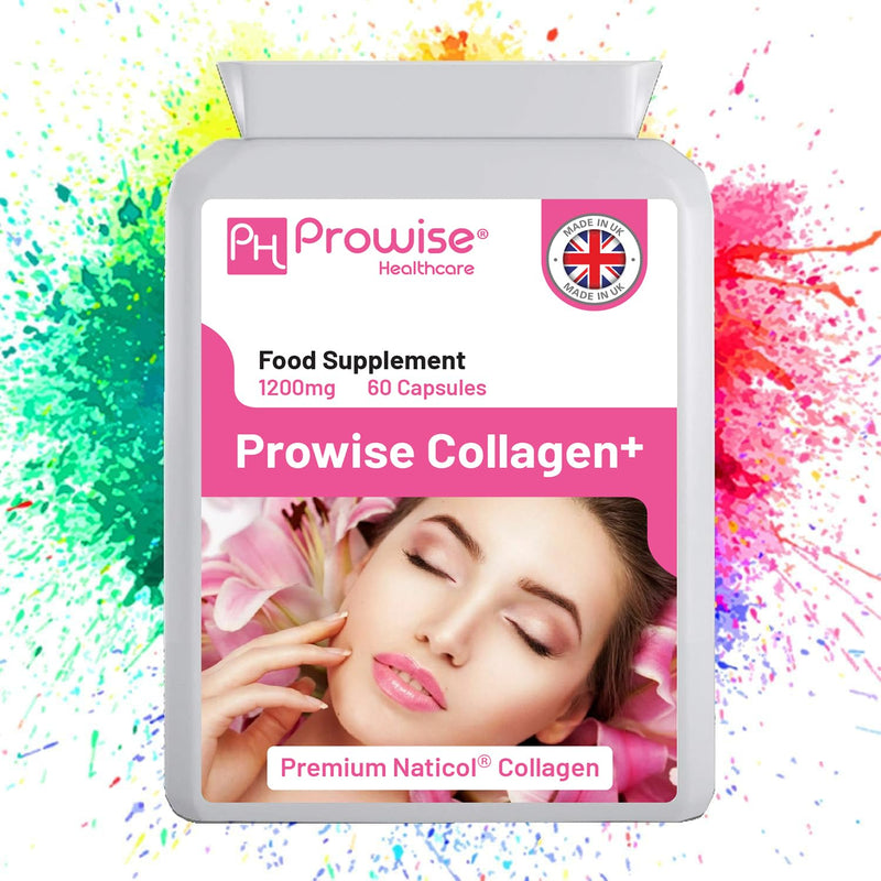 Marine Collagen+ 1200mg - 60 Capsules | No Synthetic Fillers or Binders |UK Manufactured | GMP Standards by Prowise Healthcare