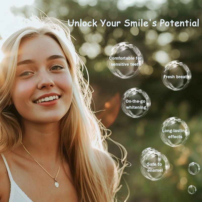 [Australia] - Teeth Whitening Strips Kit, 28 Pieces White Strips for Non Sensitive Tooth, Trras Bandas Blanqueadoras De Dientes, Wine White Wipes for Teeth to Remove Coffee Smoking Soda Stain - 14 Treatment 