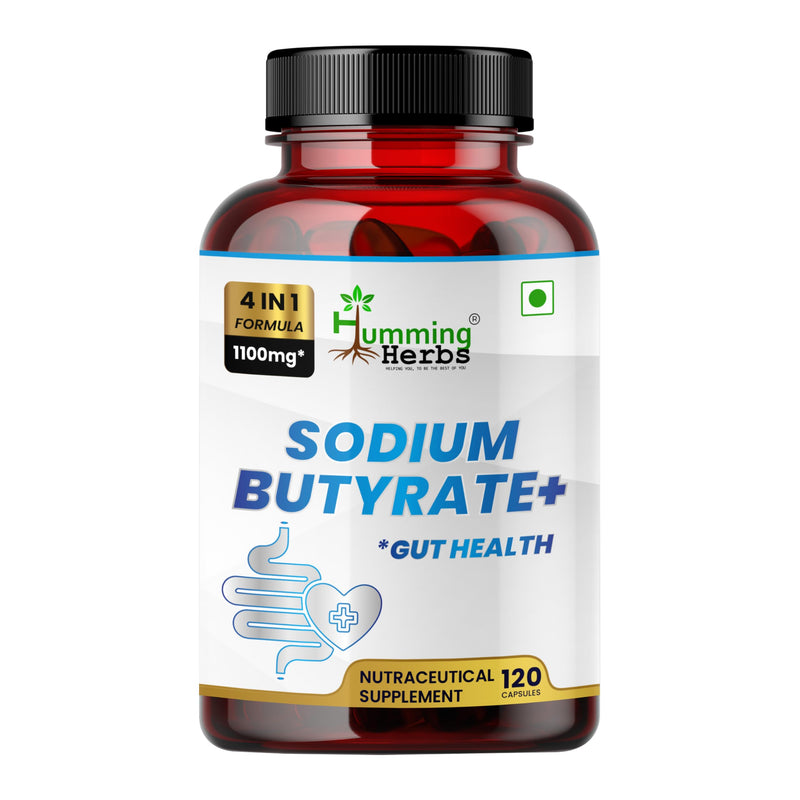 [Australia] - Sodium Butyrate 1100mg per Serving ‚Äì 120 Capsules with‚Äì L-Glutamine, Prebiotic Inulin, Probiotic Blend 
