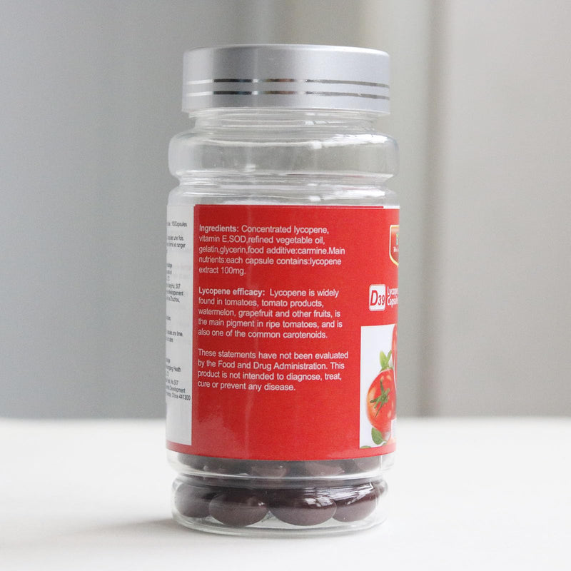 [Australia] - Lycopene Capsule, Super Vegetable Supplement, Natural Tomato Extract, Organic Complex Formula, 100 Softgels 