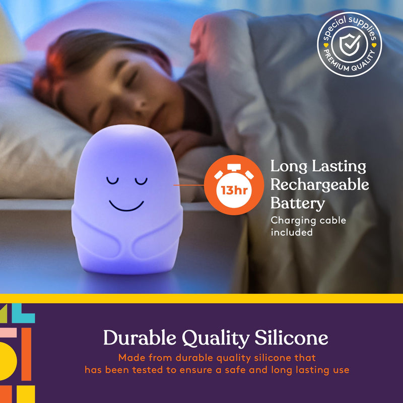 [Australia] - Special Supplies Mindfulness Guided Breathing Exercises, Nightlight Mode, Guided Daily Visual Relaxation and Restful Sleep for Kids or Adults, Color Changing Nightlight 