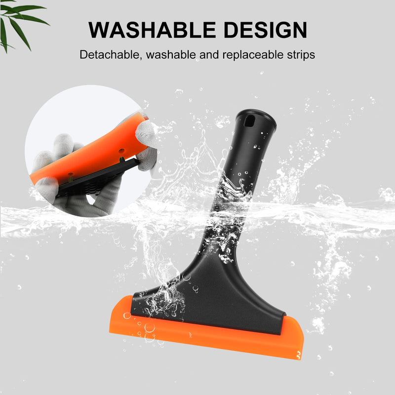 [Australia] - SetSail Shower Squeegee for Glass Doors, Small Squeegee for Shower Glass Door Mini Silicone Squeegee for Window, Door, Bathroom, Mirror, Car Window 1 Pack 