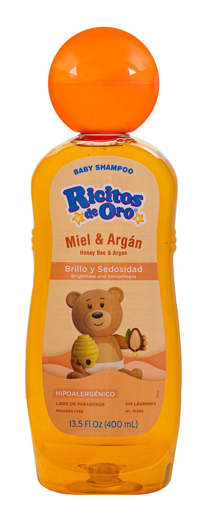 [Australia] - Ricitos de Oro Baby Shampoo Cleansing Shampoo with Natural Extract No more tears Hypoallergenic 2Pack of 13.5 FL Oz Bottles., White, Honey, 2 Count, (Pack of 2) 