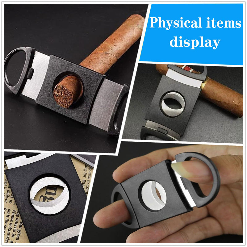 [Australia] - Cigar Cutter Double Blade Guillotine Portable Double Stainless Steel Blade Cigar Clippers Tool 10 Pack 