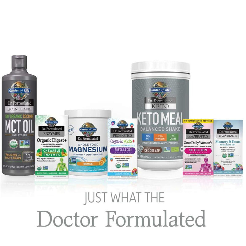 [Australia] - Garden of Life Dr. Formulated Brain Health 100% Organic Coconut MCT Oil 16 fl oz Unflavored, 13g MCTs, Body & Brain Fuel, Certified Non-GMO Vegan & Gluten Free, Hexane-Free 16 Fl Oz (Pack of 1) 